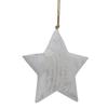 Hill Interiors White Washed Star Christmas Hanging Decoration