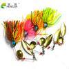 HENGJIA Willow-Leaf Shad Style Metal Spinnerbait Fishing Lure 17g 4 Colors Set
