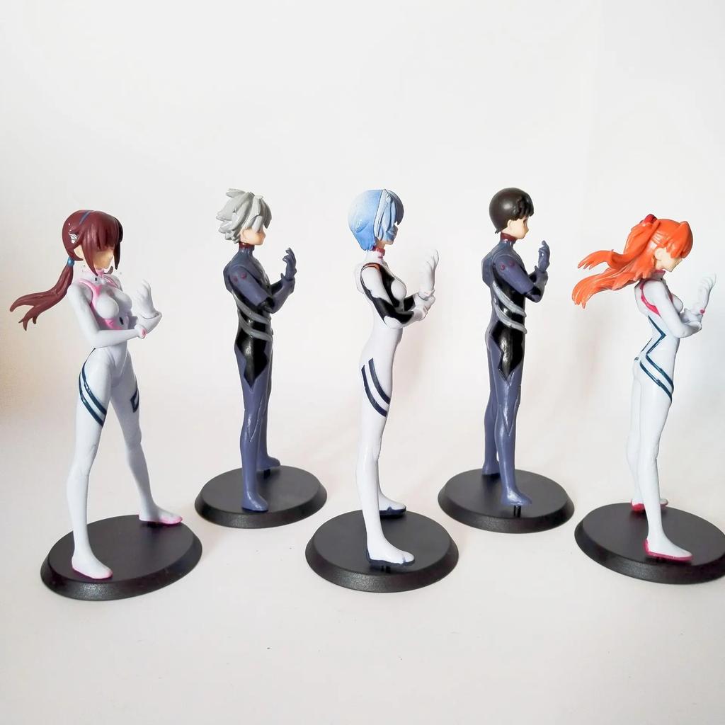 5pcs/set Anime Rei Figure Playthings 13cm Ayanami Rei Gasha Portraits PVC Action Model Collection Dolls Fans Gifts
