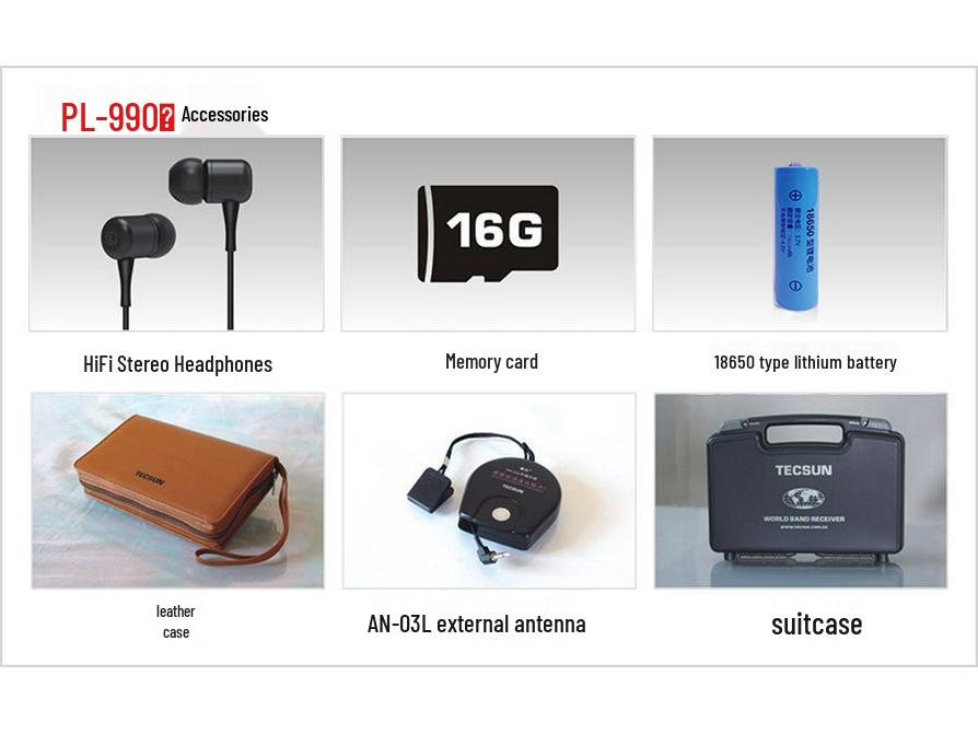 Tecsun PL-990 Portable FM/MW/SW/SSB Radio & Music Player