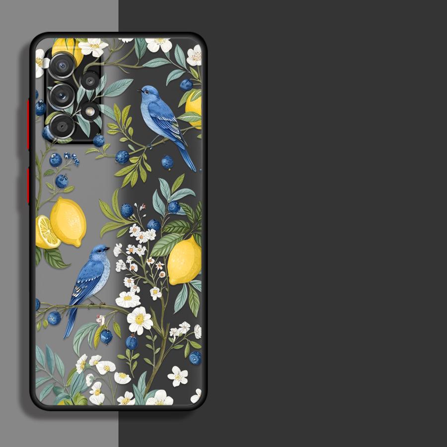 Creative Branch Art Phone Cover Case for Samsung Galaxy A54 A52S A72 A73 A33 A34 A36 A56 A55 A35 A53 A16 A15 A17 A52 A14 A23