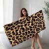 Leopard P-Print Microfiber Blanket Quick Drying Beach Towels Oversized Printing Super Absorbent Pool Towel Blanket