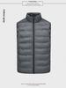 Men's and Women's Graphene Heated Light Duck Down Vest with Stand Collar