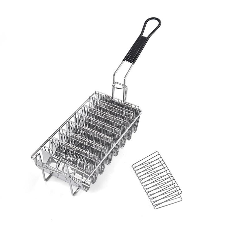 

Professional 8 Grids V Shape Fry Basket Shapers Ensuring Efficient Cooking And Easy Cleaning Fry Basket Holders 1