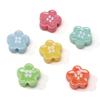 Acrylic Dopamine Oil Droplets Flower Button Beads for DIY Jewelry 1 Set
