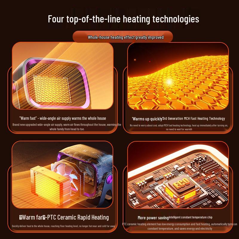 Wall-Mounted PTC Ceramic Heater for Home and Office