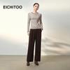 EICHITOO Women's Basic Round Neck Long Sleeve Knit Sweater