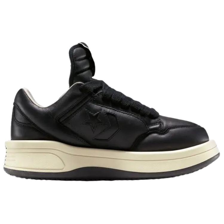 Converse Rick Owens X DRKSHDW TURBOWPN Low Black Cloud Cream Unisex Sneakers A12063C