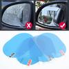 4pcs Car Rear View Mirror Protective Soft Film Anti-Fog Anti Glare Clear Rainproof Mirrors Covers Replacements