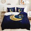 Quilt Cover Star Moon Pillowcase Bedroom Bedding Digital Printing Three-Piece Set