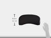 BONFORM Seat Cushion, Fit Cushion for Light and Standard Cars, Lumbar and Back Support, Back Support Type, 19x38x15.5cm, Black, 5334-76BK
