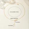 Minimalist Infinity Cross Lariat Necklace Gold Silver Plated Dainty Religious Jewelry for Women Daily Wear
