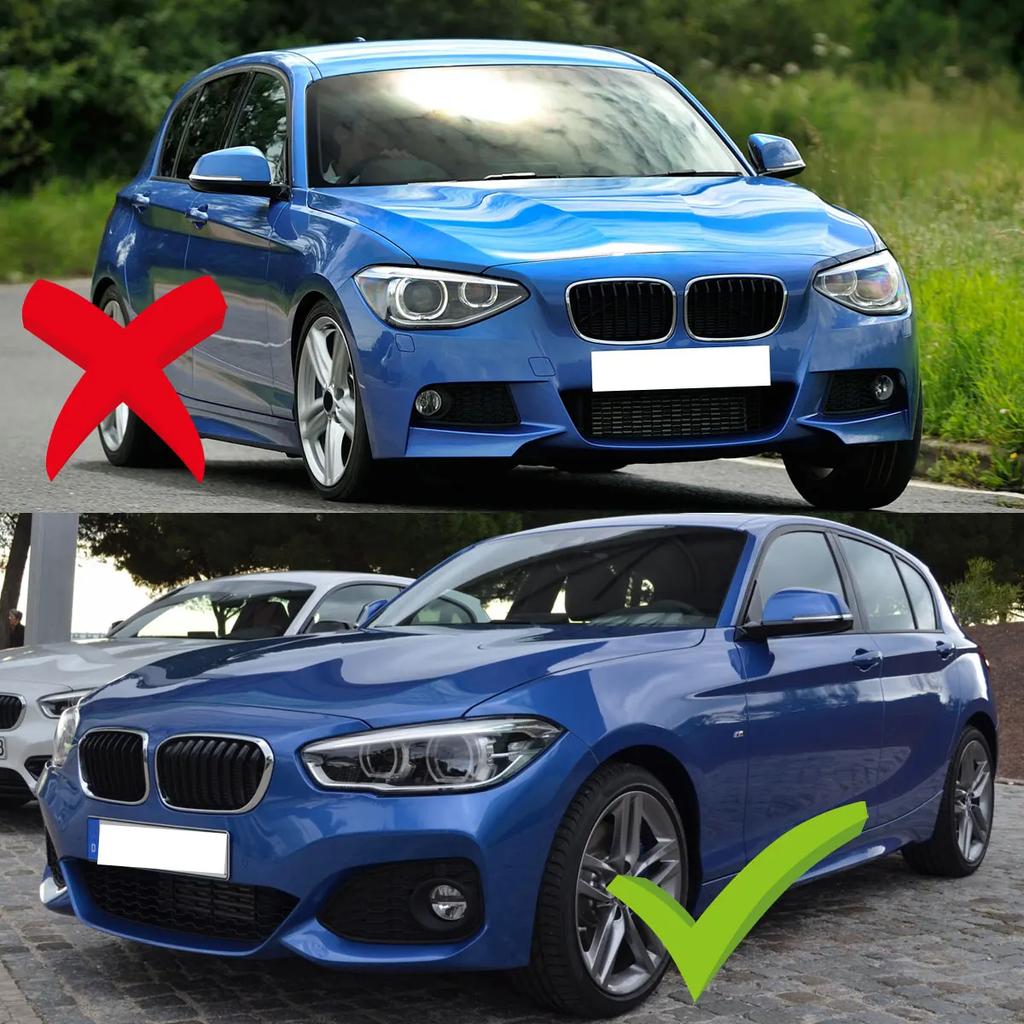 Front Bumper Lip Spoiler For BMW F20 F21 118i 120d 120i M135i M140i M Sport 2015-2019 4Pcs Car Diffuser Splitter Body KitCover QCYZR1