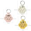3 Pcs Cat/Dog Fur Storage Keychain, Cute Leather Paw Keychain Pet Hair Keepsake Keyring, Unique Memorial Collection Key Chain, Pet Memorial Gifts