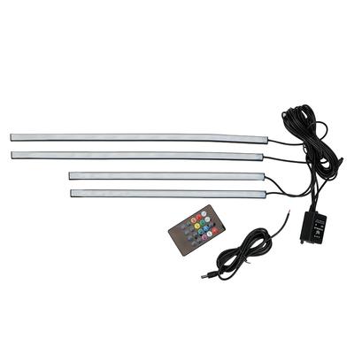 Underbody Decorative Light Car Bottom Atmosphere Lamp Music Active Sound Control Car-styling Auto LED Strip Neon Light 4x 8 Colors