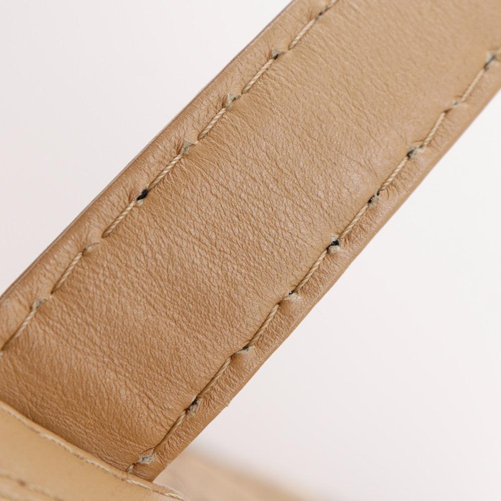 Chanel Wild Stitch Tote Bag A14693 Beige Calfskin Women Used