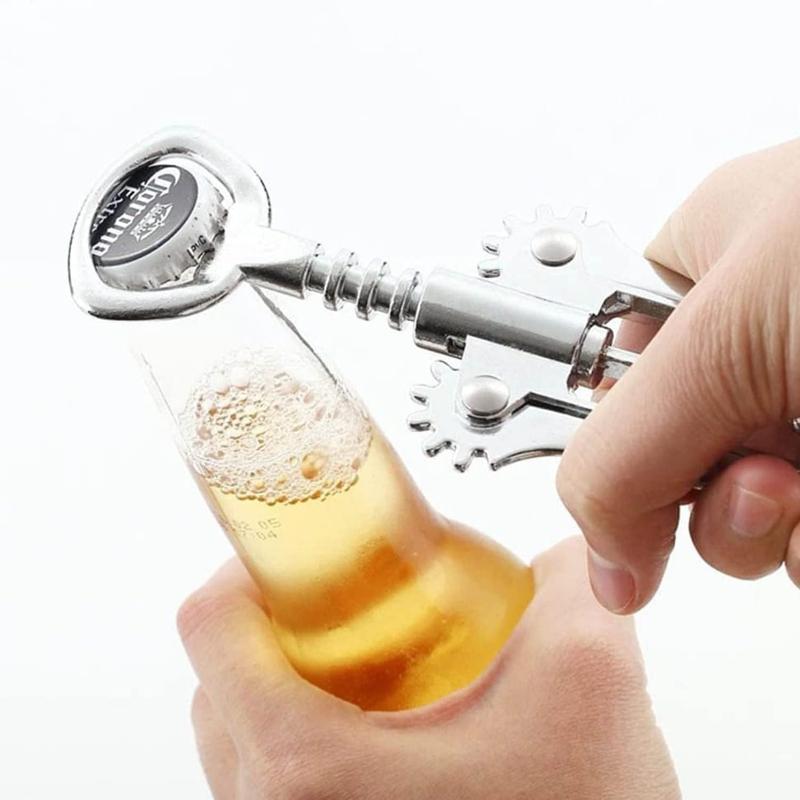 Red Wine Opener, Beer Opener, Multifunctional Wine Opener Tool, Stainless Steel Screw Opener, Kitchen Supplies