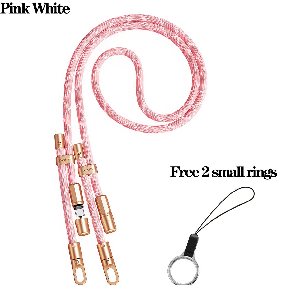

Eary Phone Neck Lanyard USB-C Charging 60W Data Cables Travel Durable Anti Theft Crossbody Phone Wrist Strap for iPhone Samsung Type-C to Type-C