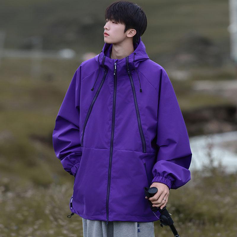 Chaqueta para hombre y mujer, para primavera, estilo pareja, chaqueta softshell, para hombre, impermeable, cortavientos, deportes de ocio, desmontable