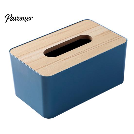 Langlebige Taschentuchbox-Abdeckung mit Deckel aus Massivholz, Wasserdichtes Design, Dispenser mit langer Papieröffnung für das Homeoffice