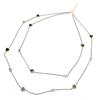 Fashion Layered Long Necklace Heart Pendant Zinc Alloy Double Layer Necklace for Women Girls