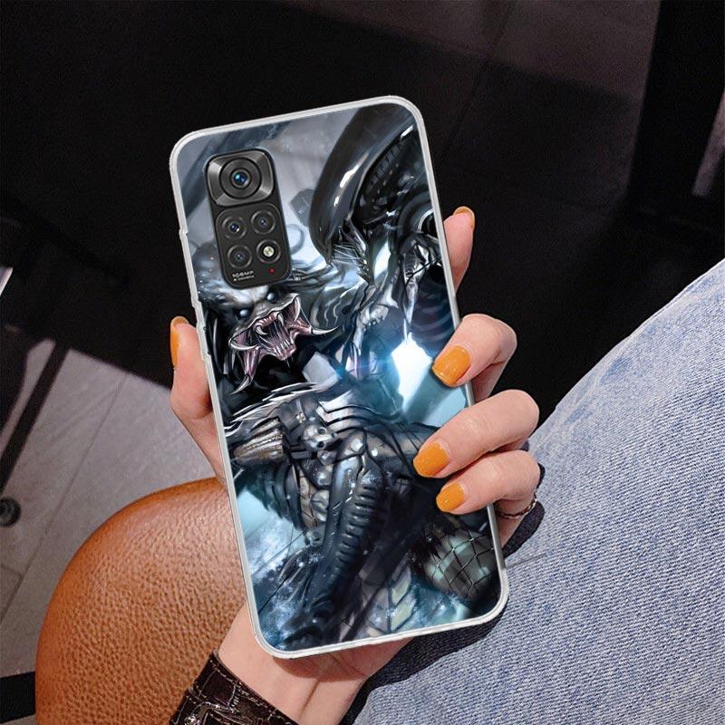 Alien Vs Predator Painted Phone Case For Xiaomi Redmi Note 15 14 13 12S 12 11 Pro Plus 14S 11S 11E 10 10S 11T 5G Personalized Co
