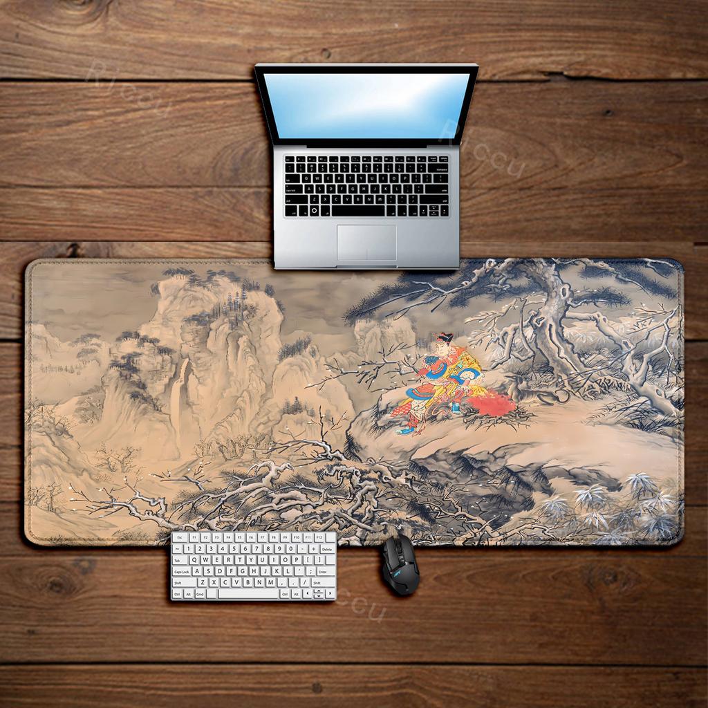 Hot selling games Black Myth WuKong fresco mousepad Gamer mouse pad Long Table Mat teclado Mouse Pad Deskmat Accessories Gift