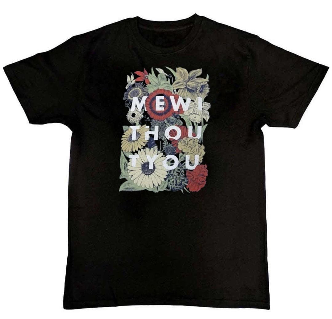 Mewithoutyou Band Flower Graphic Print Mens T-Shirt XL