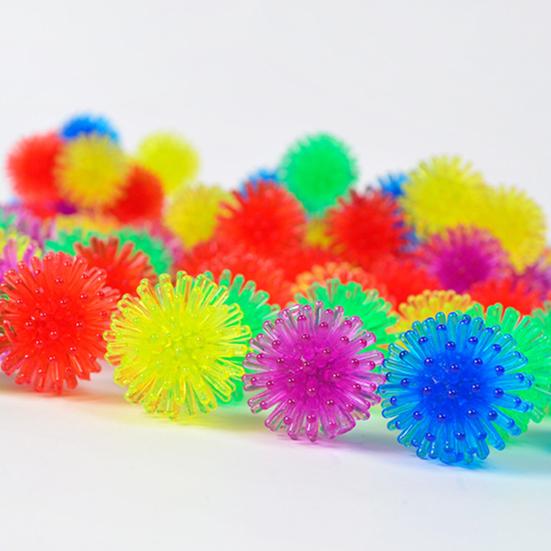 50Pcs Spiky Hedge Balls Multicolor Mini Porcupine Balls Stress Relief Soft Small Massage Ball Sensory Fidget Toy Birthday Party Favors