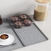 Kitchen Supplies 2 in 1 Coffee Machine Mat Silicone Waterproof Coffee Bar Mat Non-slip Insulated Drain Pad Home