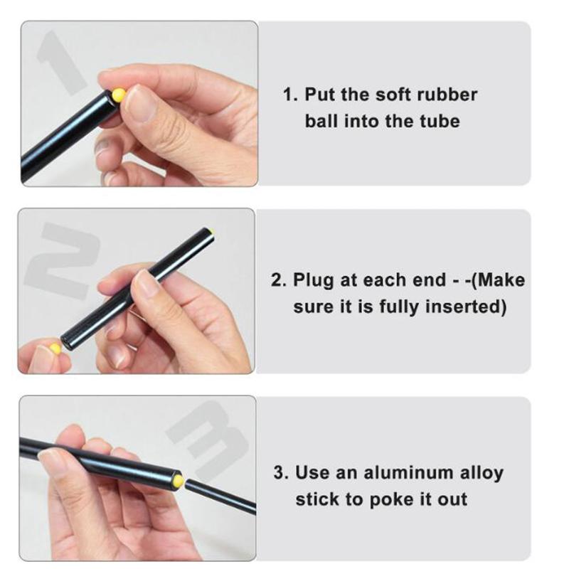 Soft Pinball Launcher Alloy Crackling Tube Safe And Soft Pinball Shoot Game Aluminum Alloy Simulation Ball Shooter