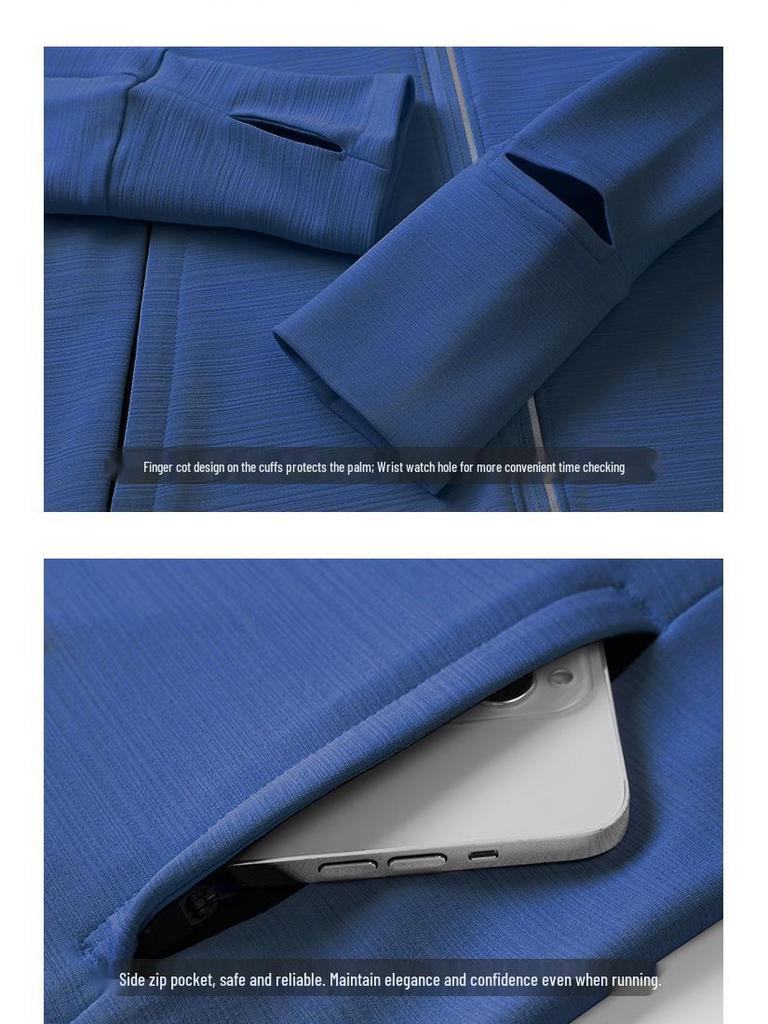 Unisex Quick-Dry Long Sleeve Sports Jacket for Autumn/Winter
