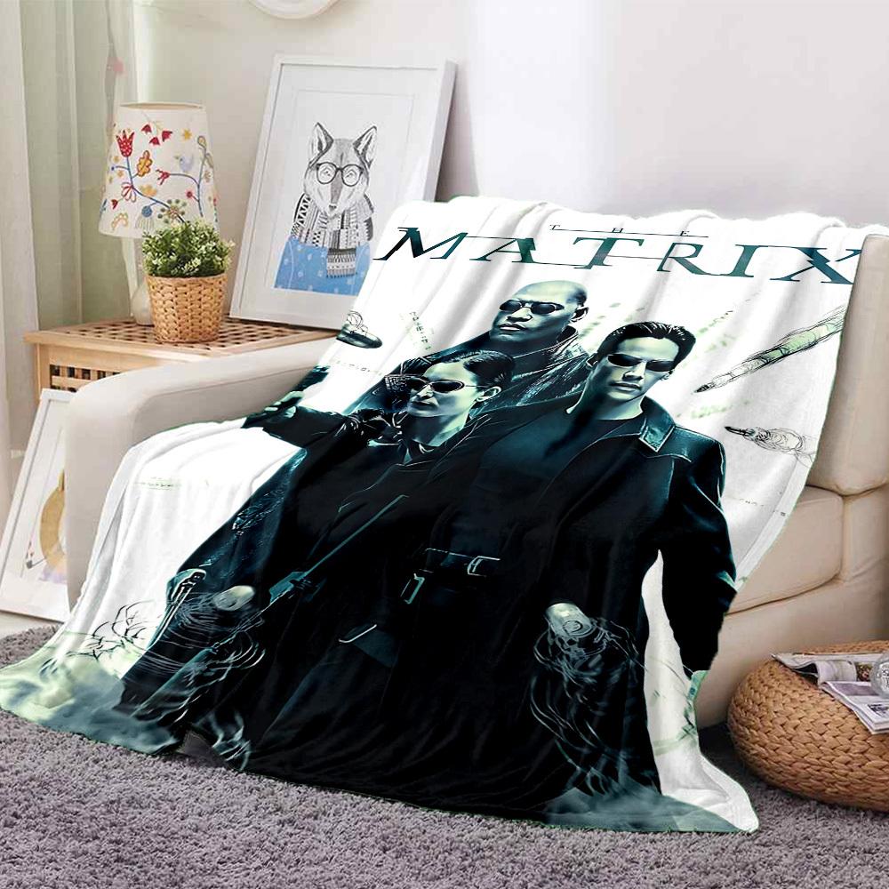 1pc Matrix, Trinity Blanket Polyester Fiber, All Season Comfort for Sofa, Bed, Office, Car, Camping Ideal Home Decor & Gift, Office Comfort