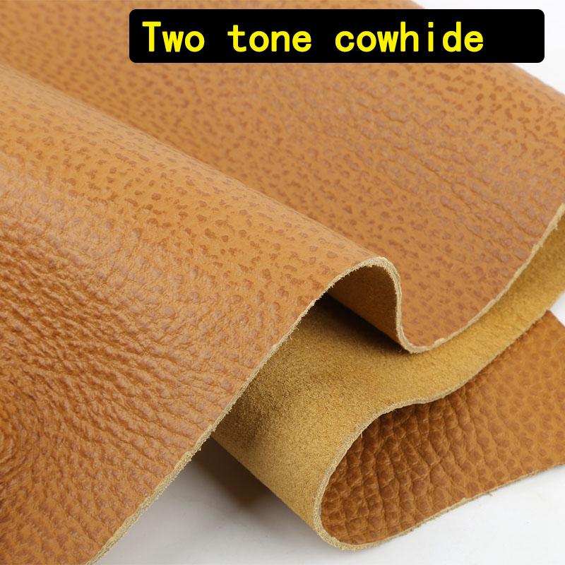 

Light brown dual tone cowhide, yellow brown top layer genuine leather, 1.5mm thick sofa seat, cooling mat, sofa table cushion 21x14cm слоновая кость