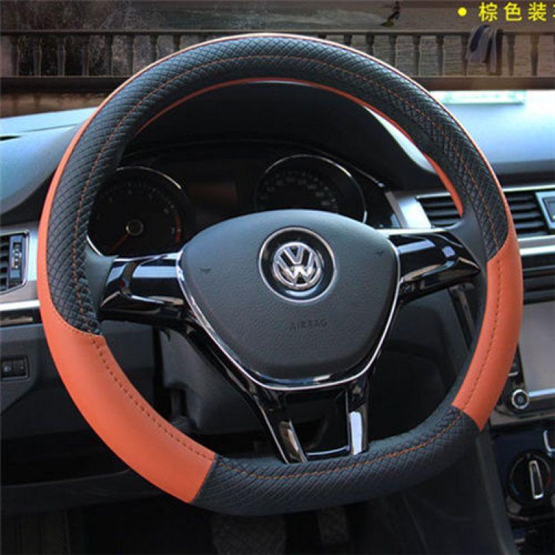 Kožený potah volantu do auta Pro Volkswagen Suiteng Langyi Maiteng Tiguan L Golf 7 Weiling Polo Santana Čtyři roční období