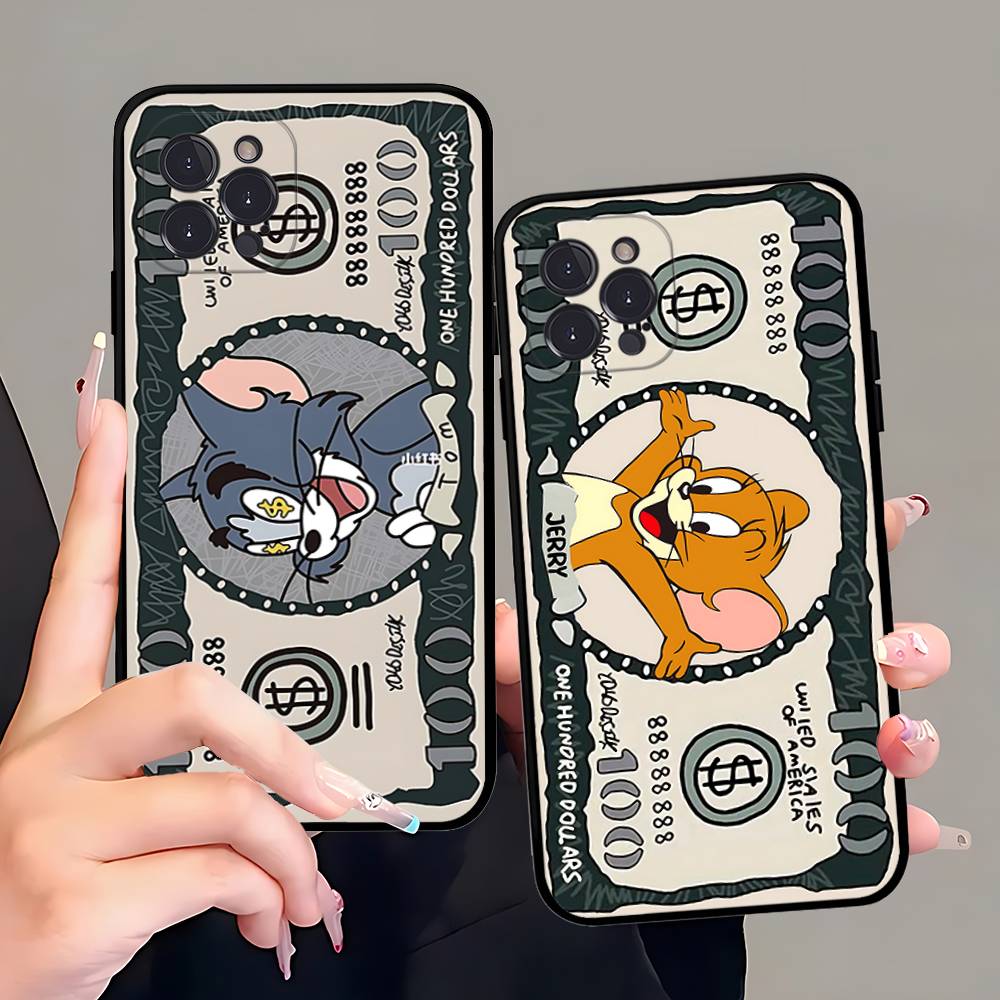 Cartoon T-Toms And J-Jerrys For Iphone 17 16 15 14 11 12 13 Pro Max Plus Case Cute Art Phone Cover
