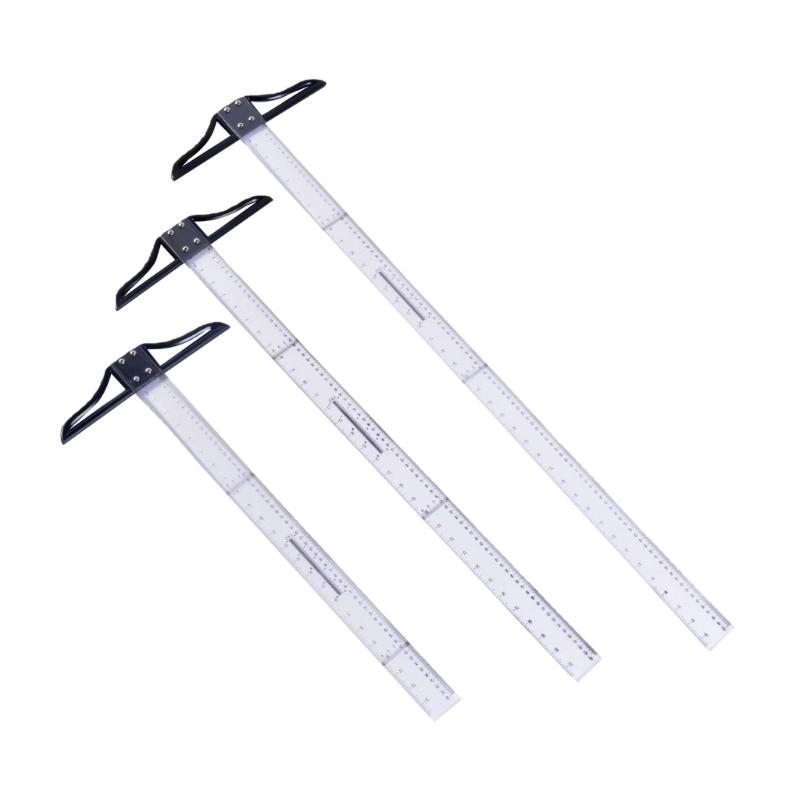 Detachable T Scale Acrylic Rulers For Accurate Carpentry And Architectural Drafting 1