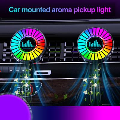 Lámpara Ambiental para Coche Luces Led Rgb Inteligentes Control de Sonido 3D Luces Rítmicas Musicales Ambientador de Aire para Coche para bmw f10 toyota Accesorios para Coche