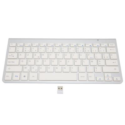 Kabellose Tastatur Stilvoll Tragbar Kabellos 2.4g Plug and Play Zweisprachige Tastatur für Desktops Laptops Tablet
