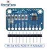 TZT 1/2/5PCS 16 Bit I2C ADS1115 Module 4 Channel with Pro Gain Amplifiers