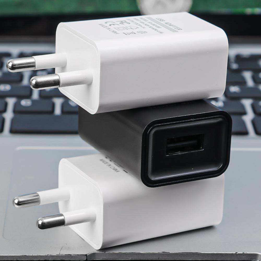 Portable 5V 1A USB Charger Adapter Wall Charging Head Mobile Phone Charger EU Plug For iPhone Xiaomi Samsung Travel Charge
