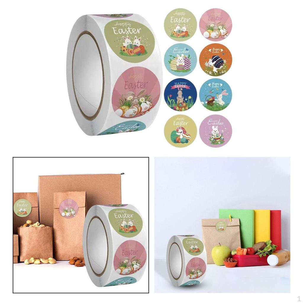 500 Osteraufkleber für Umschläge, dekorative Siegeletiketten, Bastelkunst, Geschenkanhänger