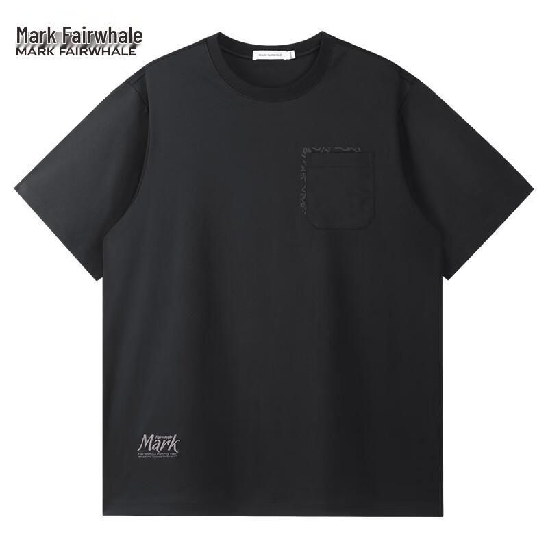 Mark Fairwhale Men's Embroidered Round Neck T-Shirt