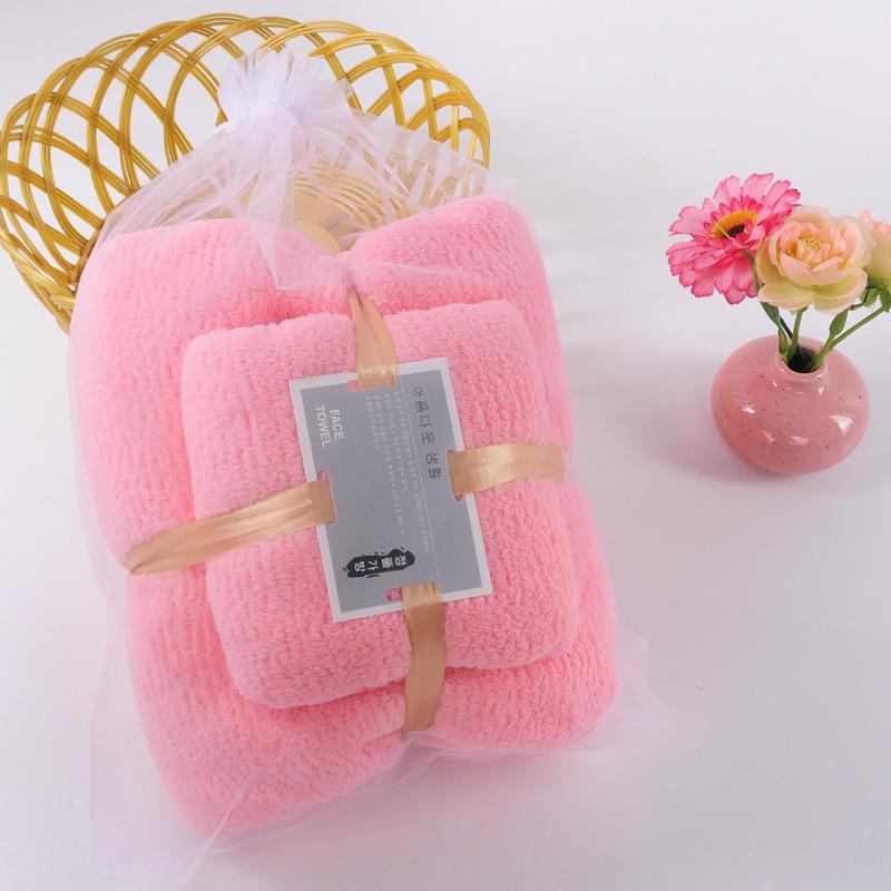 Coral Fleece Towel Set: Wearable, Absorbent Bath & Beach Towels, Ideal Gifts