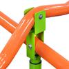 XSS004 Altalena a bilico a quattro posti per parco giochi all'aperto per bambini, altalena a bilico con sedili in plastica robusta girevoli a 360 gradi per bambini dai 3 anni in su