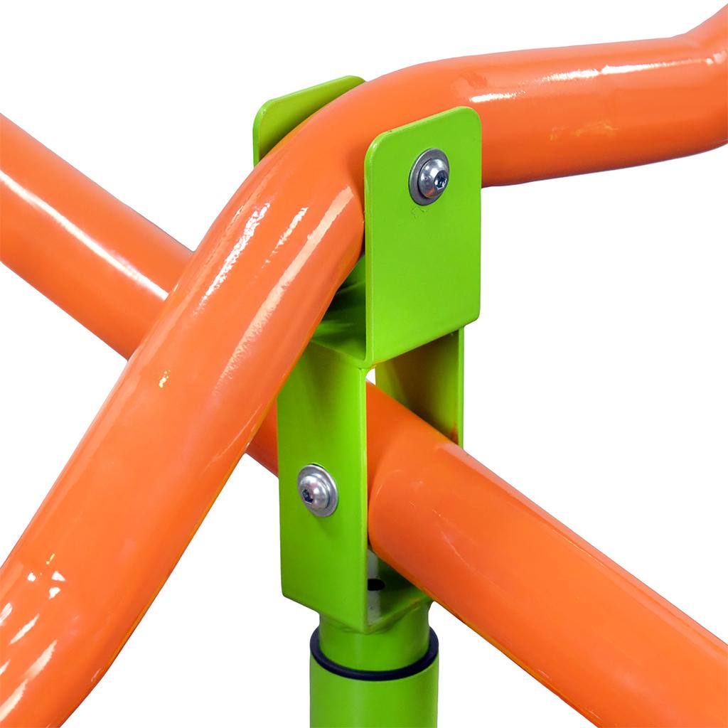 XSS004 Altalena a bilico a quattro posti per parco giochi all'aperto per bambini, altalena a bilico con sedili in plastica robusta girevoli a 360 gradi per bambini dai 3 anni in su