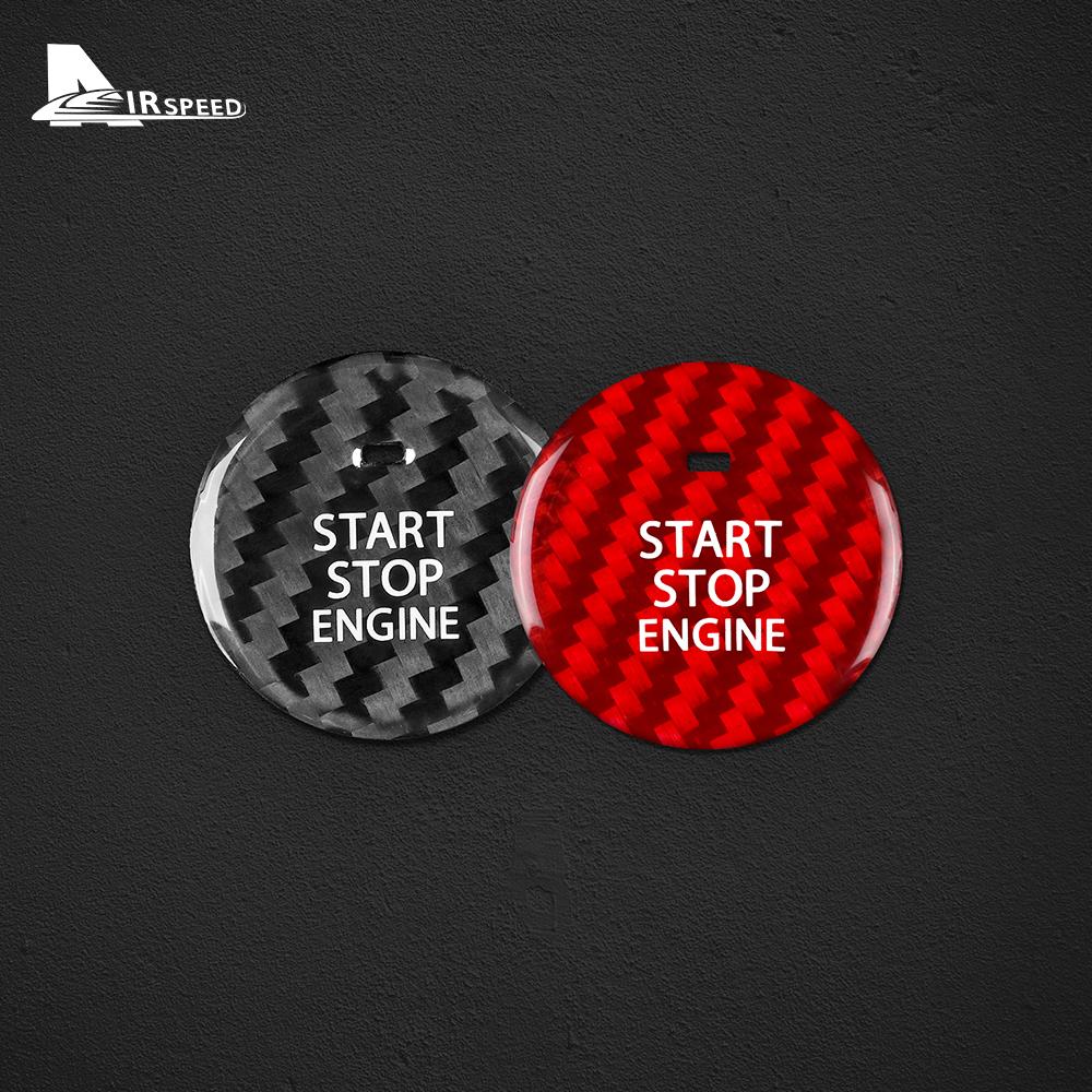 Real Hard Carbon Fiber Start Stop Engine Cover For Mazda 3 Axela 2020 2021 2022 Car Button Sticker For Mazda CX-30 2020-2022