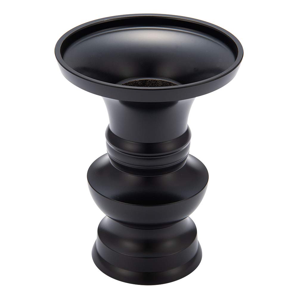 Buddhist Altar Shop Takita Shoten Buddhist Altar Flower Vase, Black, 3 Sun (9.3cm Tall X 7.2cm Diameter), Brass, Takaoka Copperware, Certificate of