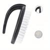 1Pc Oval nail brush nail dust brush nail cleaning brush plastic nail brush sweep soft bristle brush