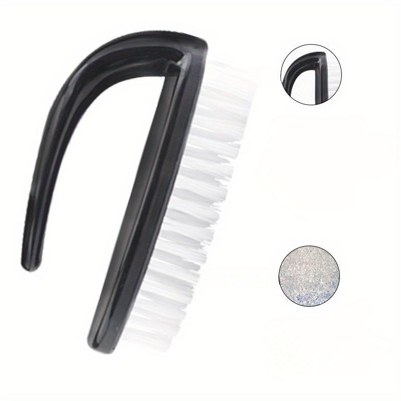 1Pc Oval nail brush nail dust brush nail cleaning brush plastic nail brush sweep soft bristle brush
